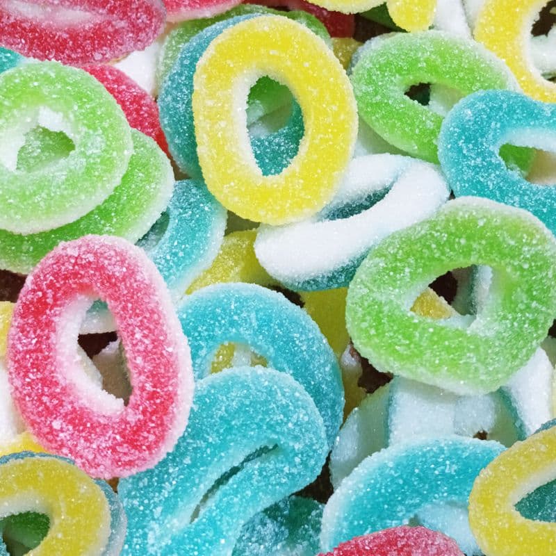 ŠARENI kiseli prsteni   B 1kg