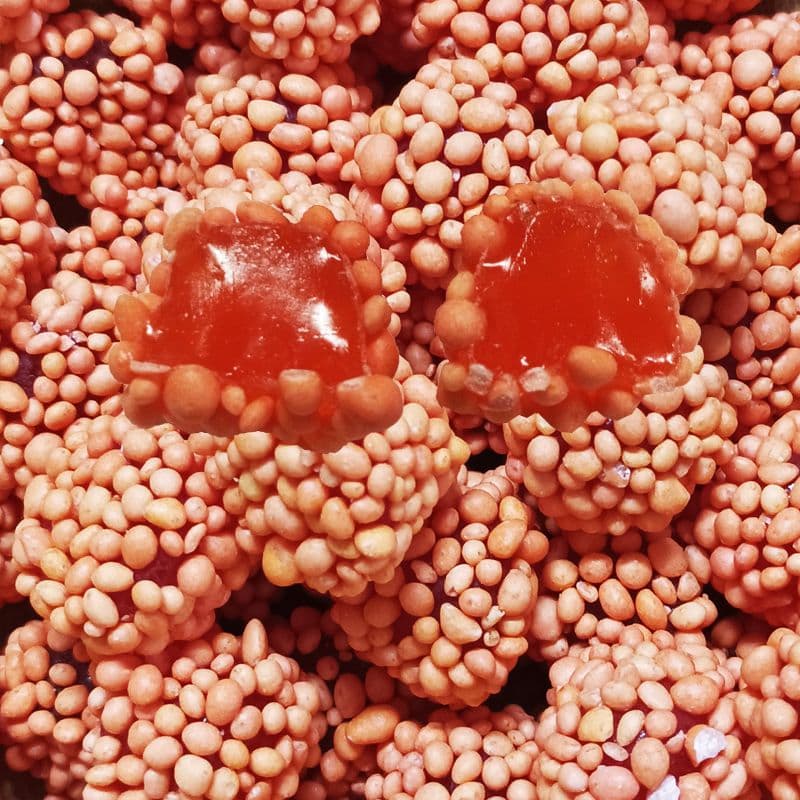 CRUNCHY SPICY DRACONIDS B 1kg  punjenje sa okusom čilija ,posute hrskavim granulama